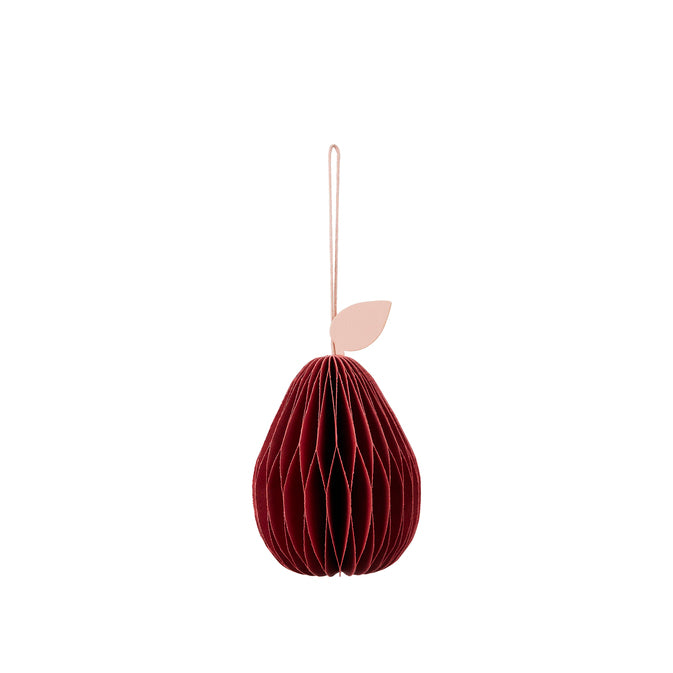 BROSTE COPENHAGEN - Christbaumschmuck &quot;Pear&quot; Pompeian Red