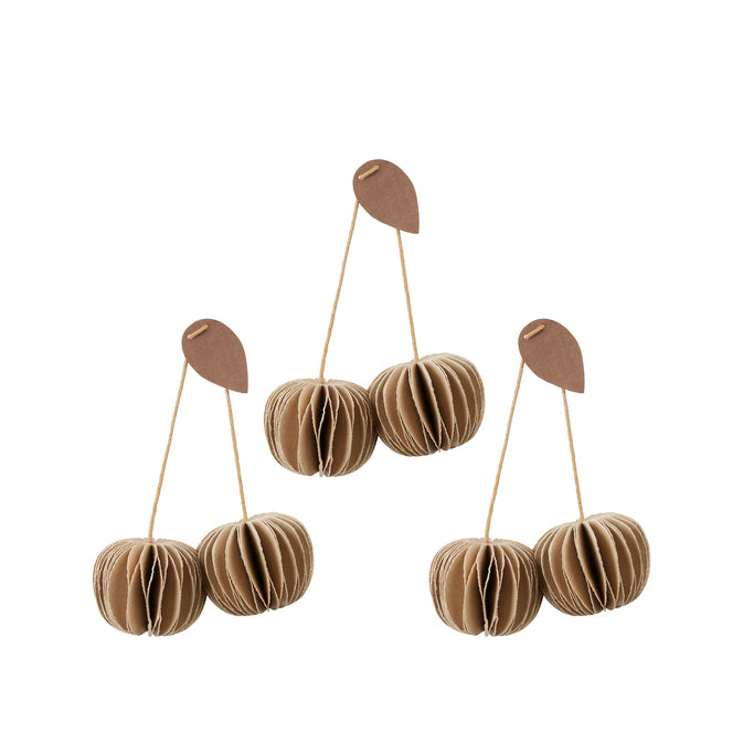 BROSTE COPENHAGEN - Christbaumschmuck &quot;Cherry&quot; Natural Brown