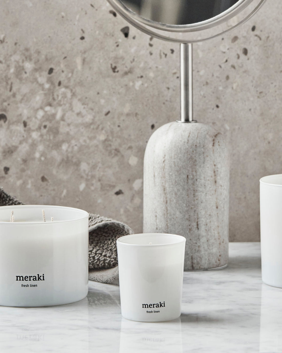 Meraki - Duftkerze  Fresh Linen, 2er Set