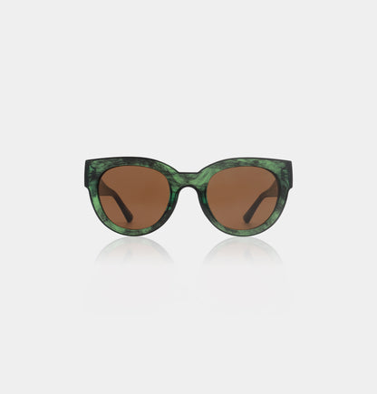 A.KJAERBEDE - Sonnenbrille "Lilly" 2215-004 Green Marble Transparent