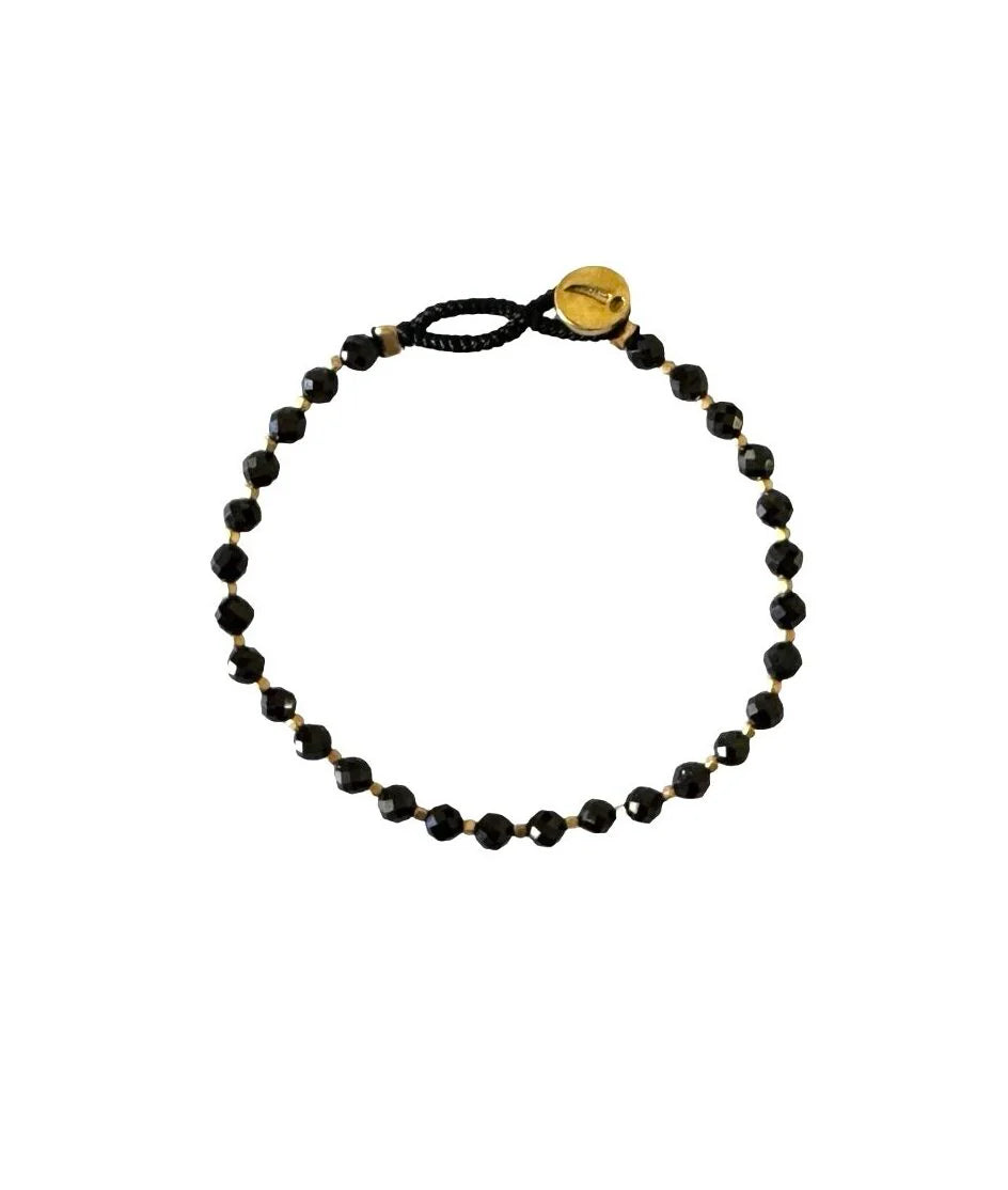 IBU - Armband &quot;Bo Round&quot; BO14 - Onyx Mat