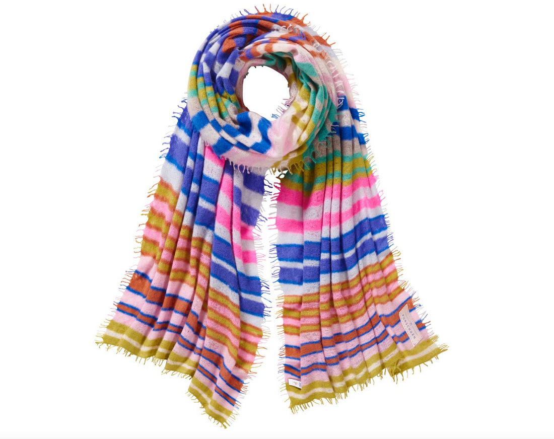 PUR SCHOEN - Kaschmirschal Stripes Multi 1