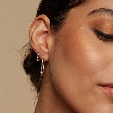 SATYA - Ohrringe Embrace Simplicity Silver Hoop