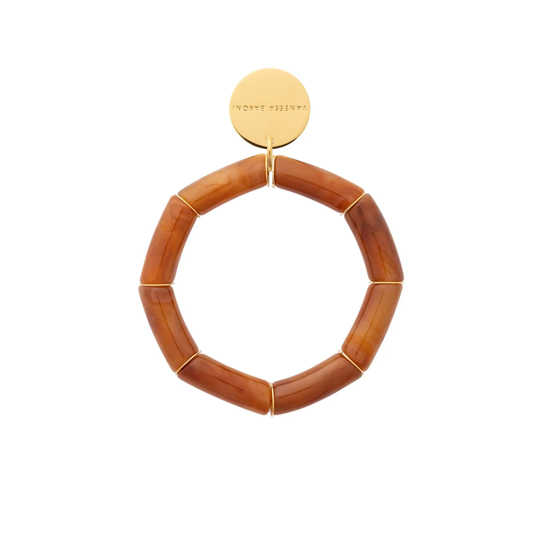 Vanessa Baroni - Flex Bracelet, VB2505COM, Cognac marble