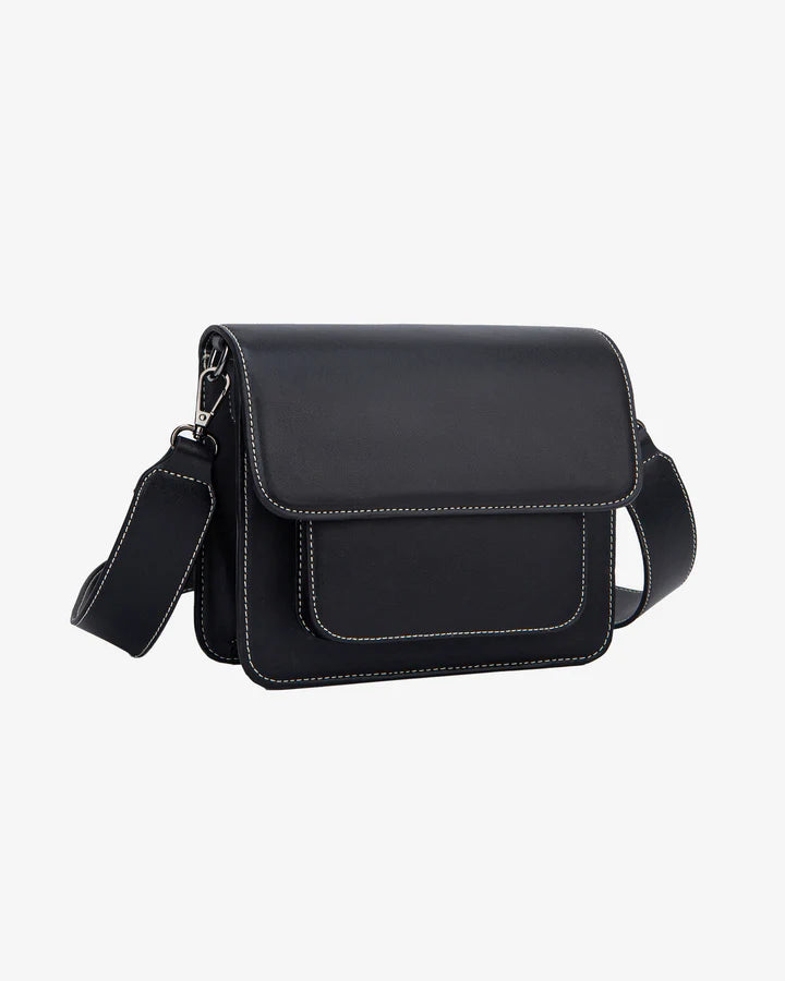 HVISK - Crossbody Bag &quot;CAYMAN POCKET SOFT STRUCTURE&quot;, Contrast Black