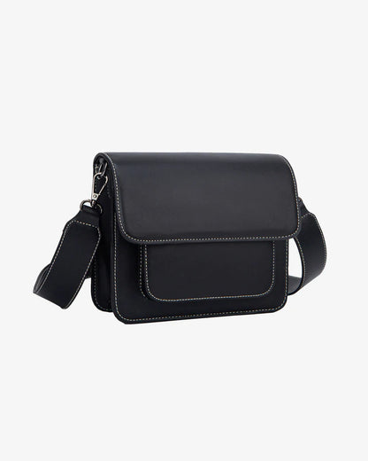 HVISK - Crossbody Bag &quot;CAYMAN POCKET SOFT STRUCTURE&quot;, Contrast Black