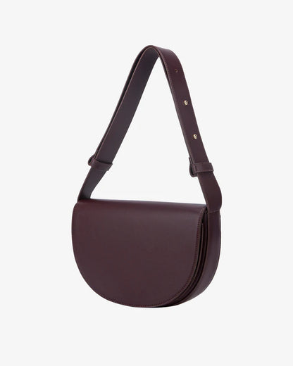 HVISK - Shoulderbag &quot;CLIFF SOFT STRUCTURE&quot;, Deep Purple