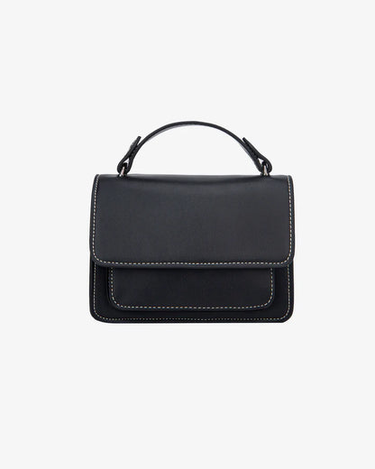 HVISK - Handbag &quot;RENEI SOFT STRUCTURE&quot;, Contrast Black