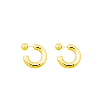 BANDHU - Ohrring &quot;Hoop Dot&quot; Gold