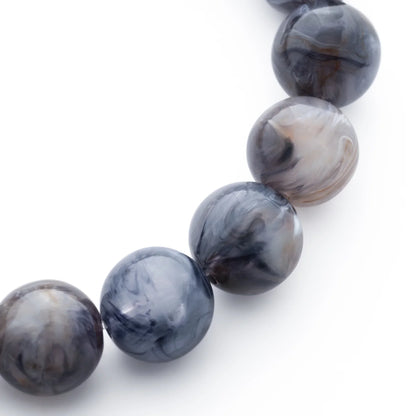 Vanessa Baroni - Mini Beads Flex Bracelet, VB2600BJM, Blue jeans marble