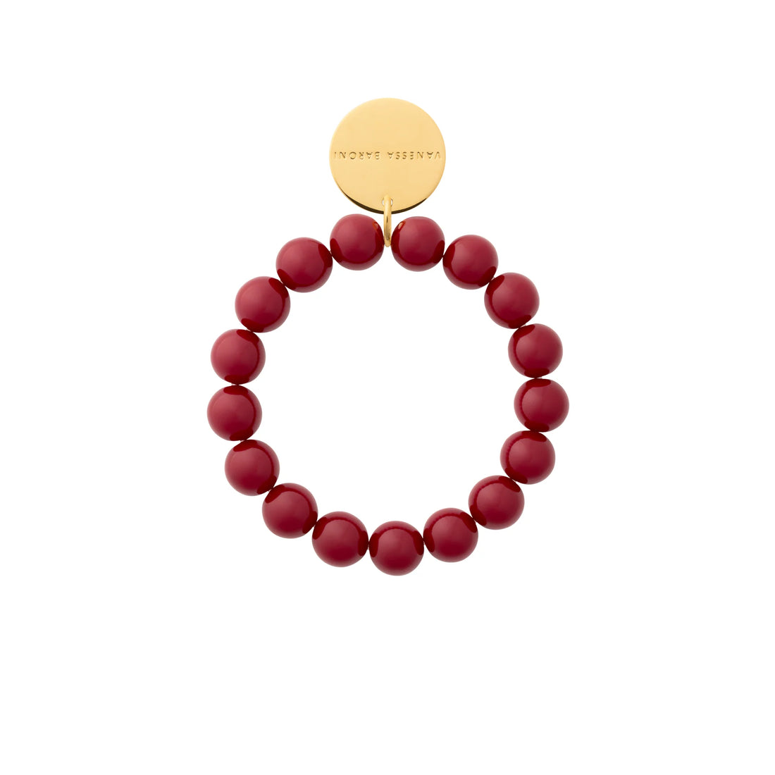Vanessa Baroni - Mini Beads Flex Bracelet, VB2600BOM, bordeaux marble