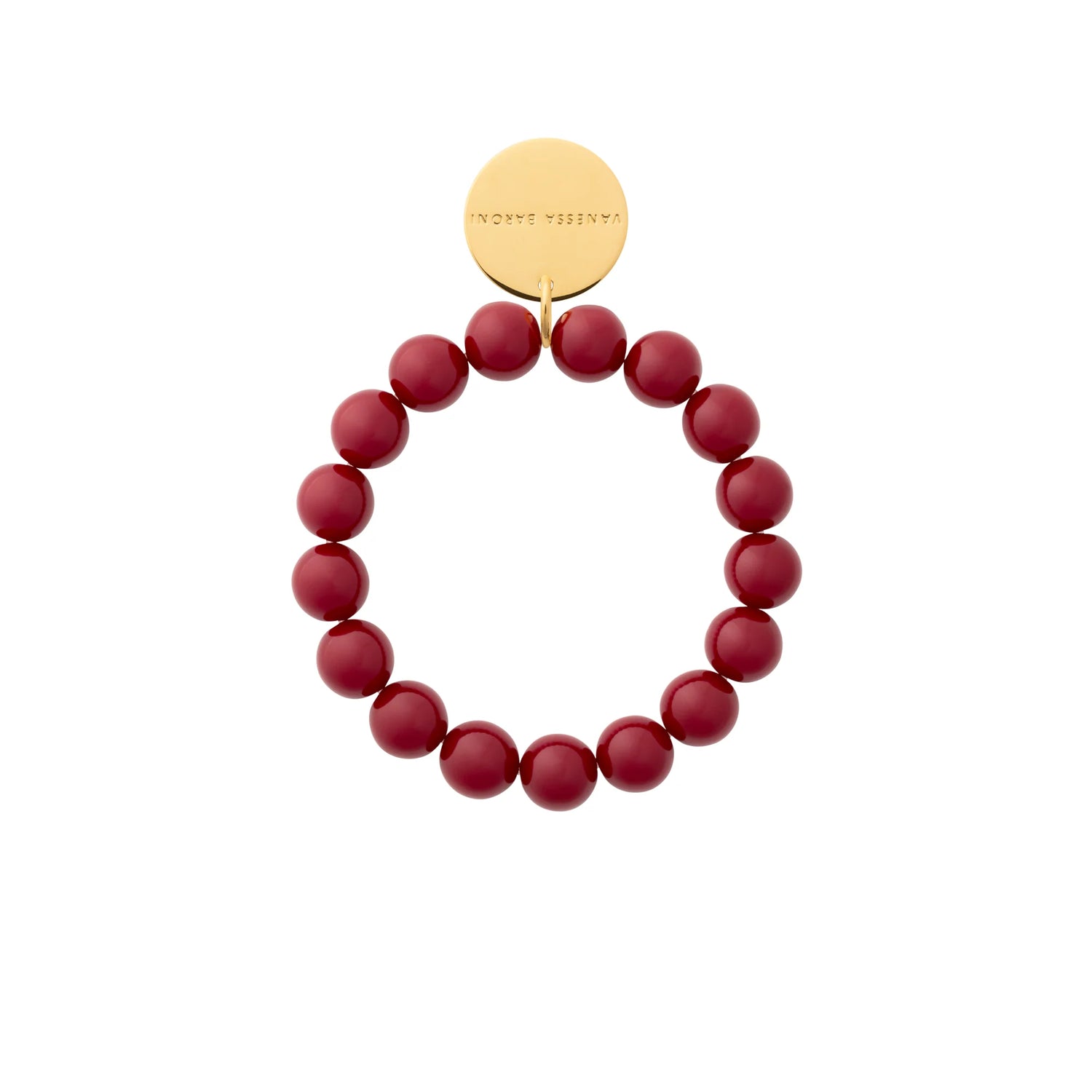 Vanessa Baroni - Mini Beads Flex Bracelet, VB2600BOM, bordeaux marble