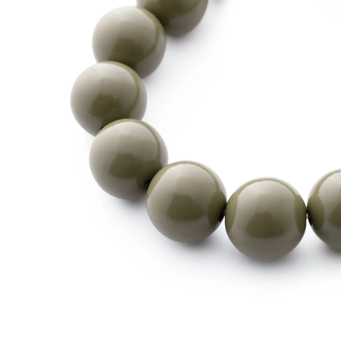 Vanessa Baroni - Mini Beads Flex Bracelet, VB2600LOL, Light olive
