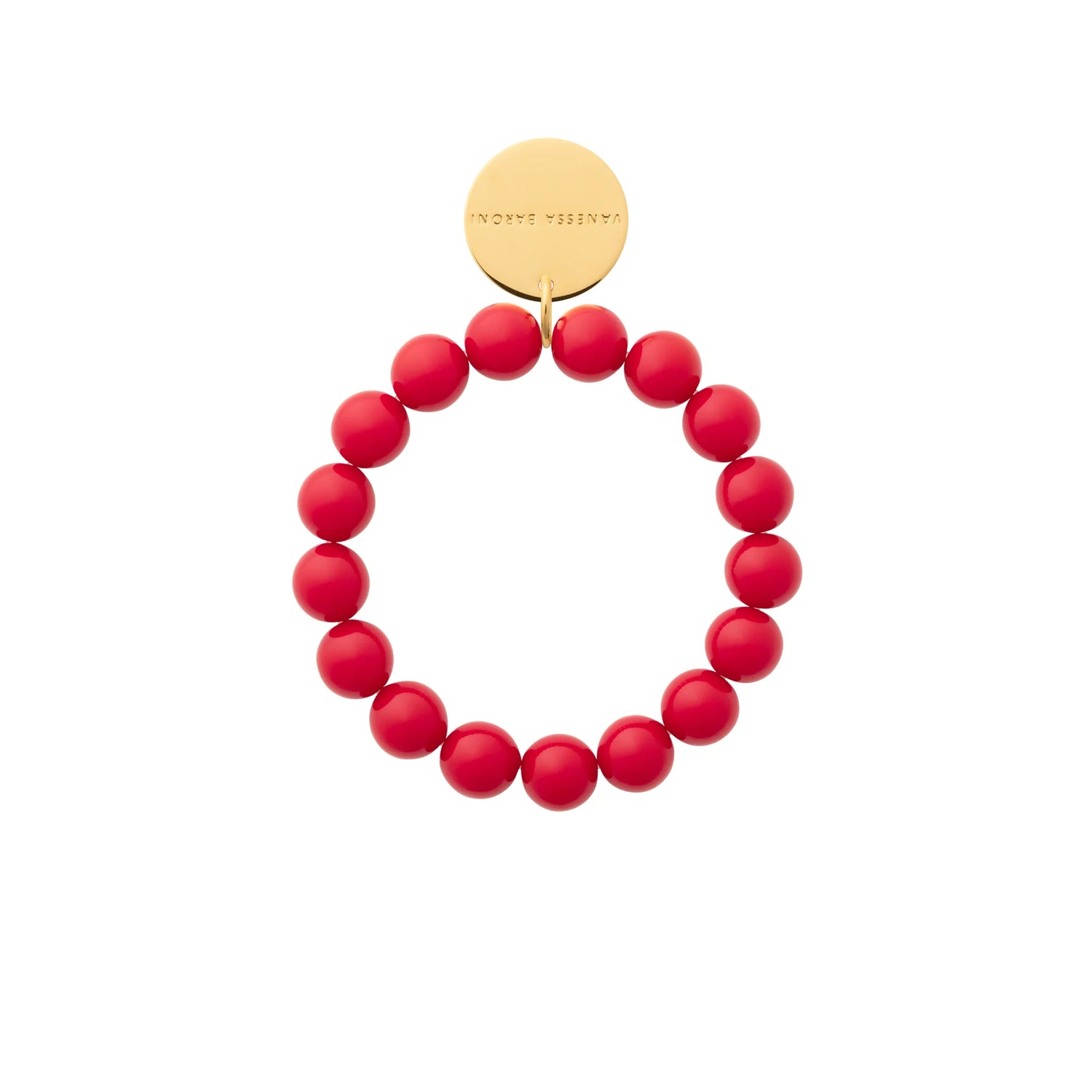 Vanessa Baroni - Mini Beads Flex Bracelet, VB2600RE, scarlet red