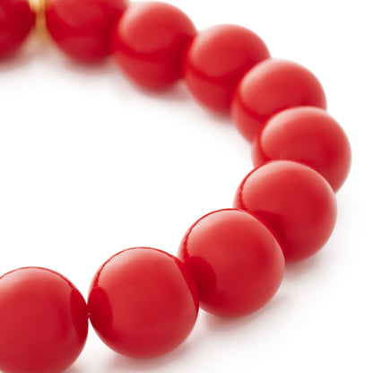 Vanessa Baroni - Mini Beads Flex Bracelet, VB2600RE, scarlet red