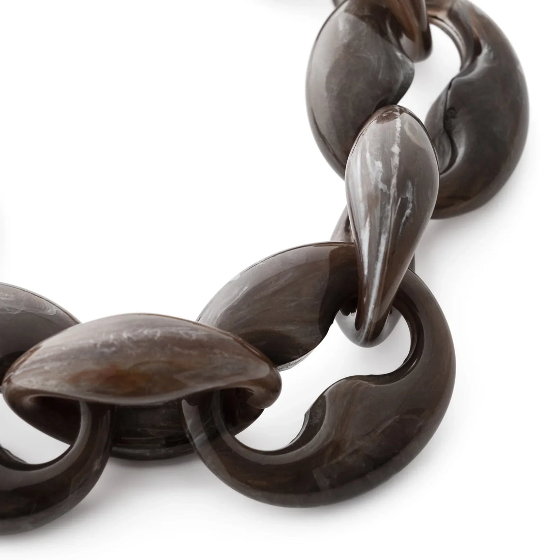 Vanessa Baroni - Small Turtle Bracelet, VB2514DBM, Dark brown marble