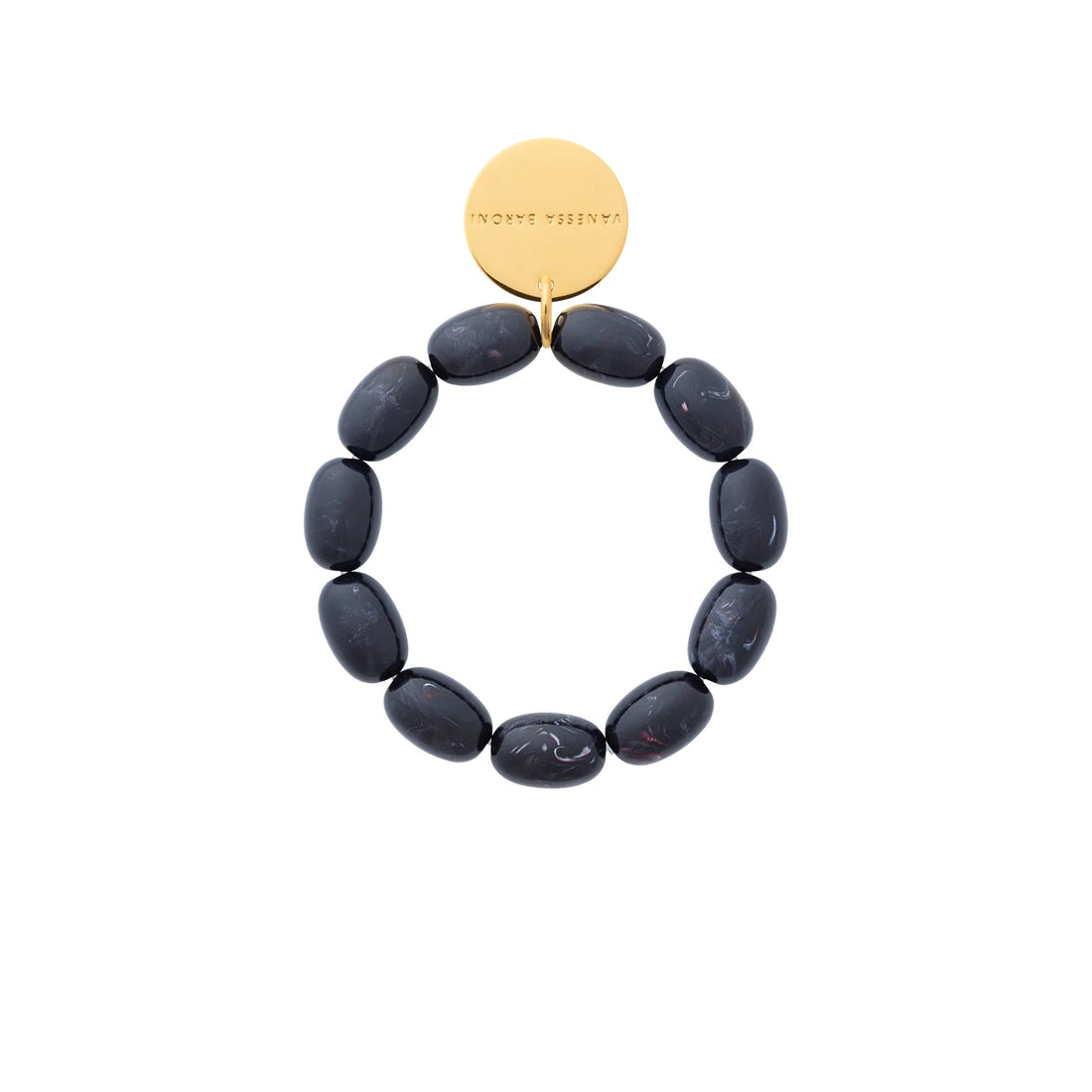 Vanessa Baroni - Olive Flex Bracelet, VB2602BUM, black universe marble