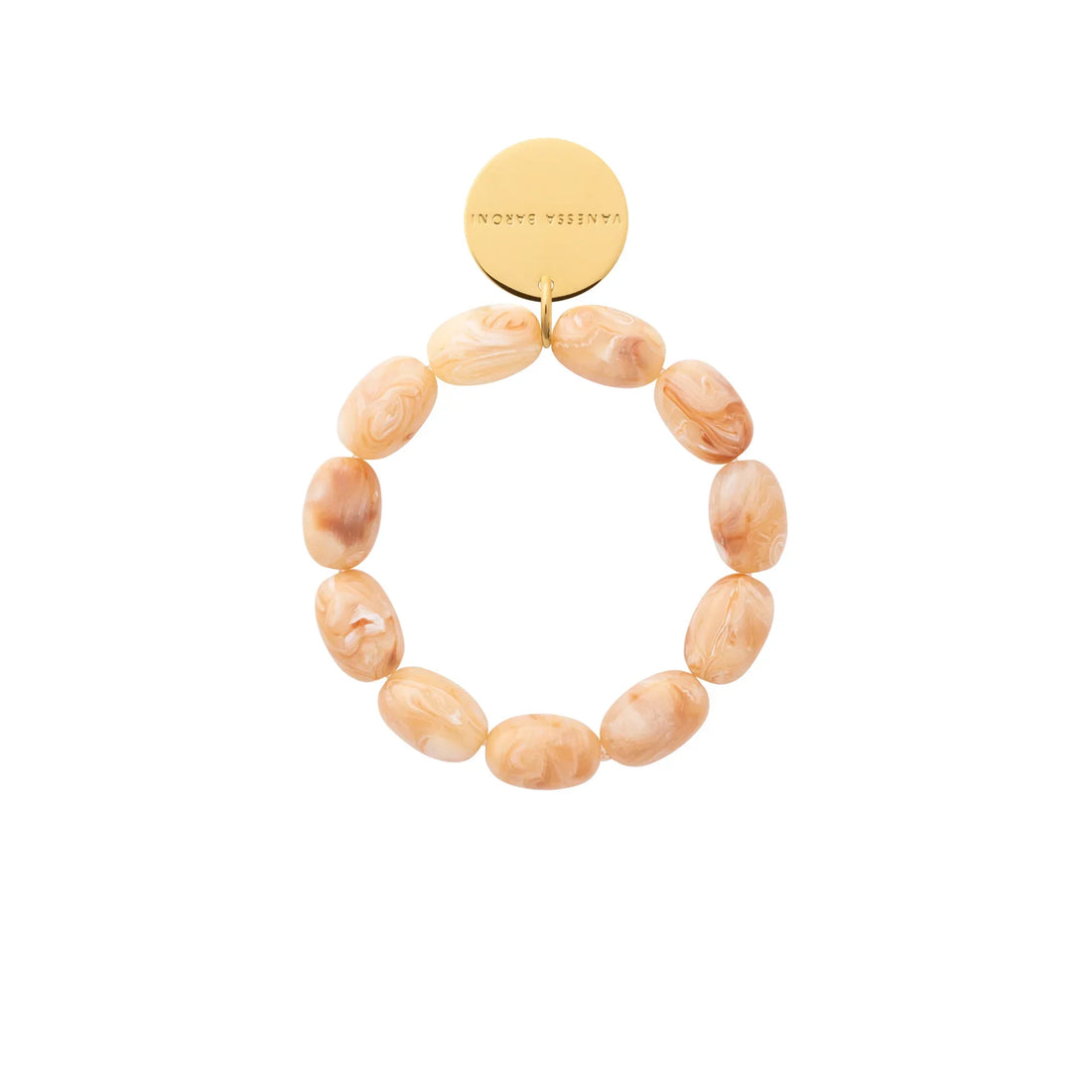 Vanessa Baroni - Olive Flex Bracelet, VB2602CBM, Creme brulee marble