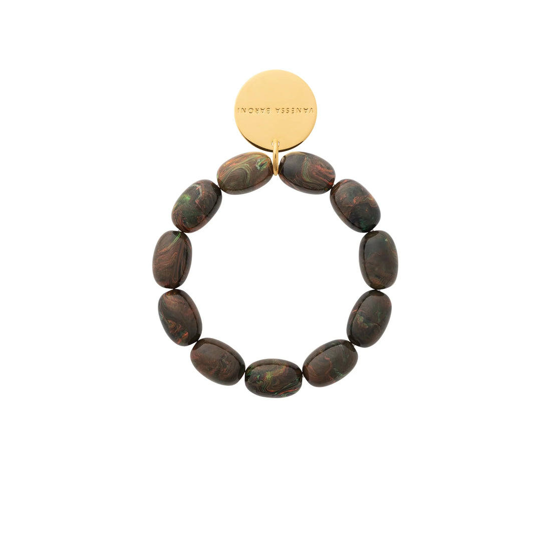 Vanessa Baroni - Olive Flex Bracelet, VB2602NEM, new punk marble