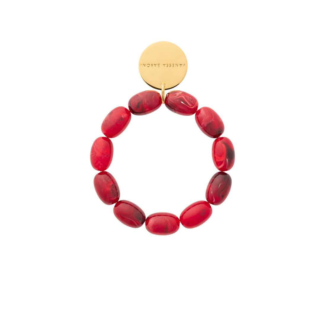 Vanessa Baroni - Olive Flex Bracelet, VB2602RMA, red marble