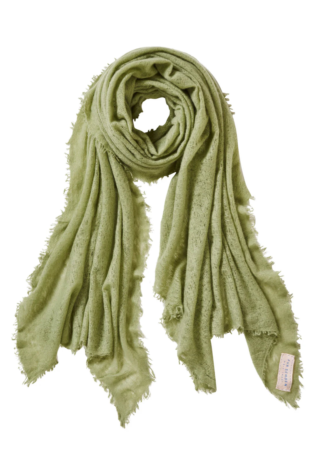 PUR SCHOEN - Kaschmirschal &quot;247-4036&quot; puder milli green