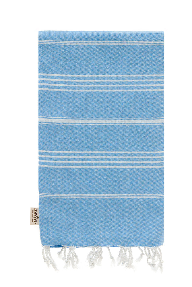 Aelia Anna - Strandtuch Samothraki Blue &amp; White Stripes