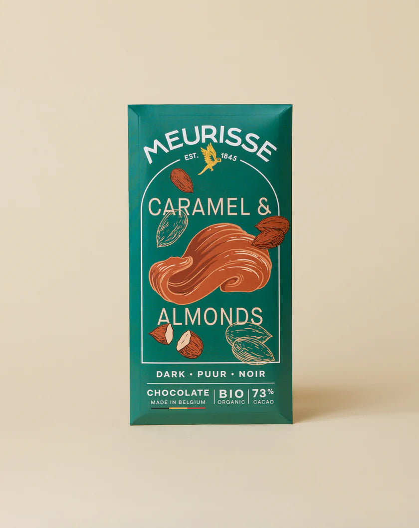 MEURISSE - Chocolate with Caramel and Almonds, 100g tablet