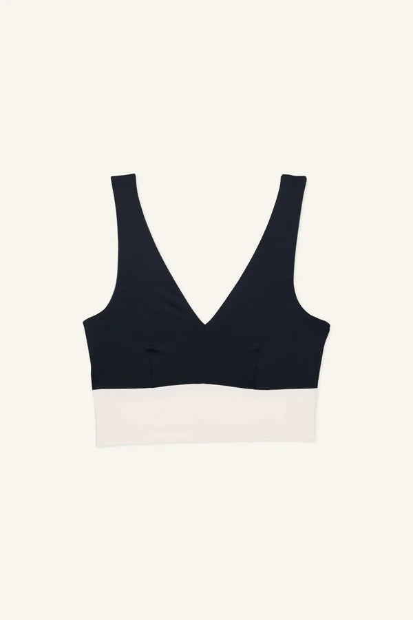 MYMARINI - YOGA TOP black-grey-white