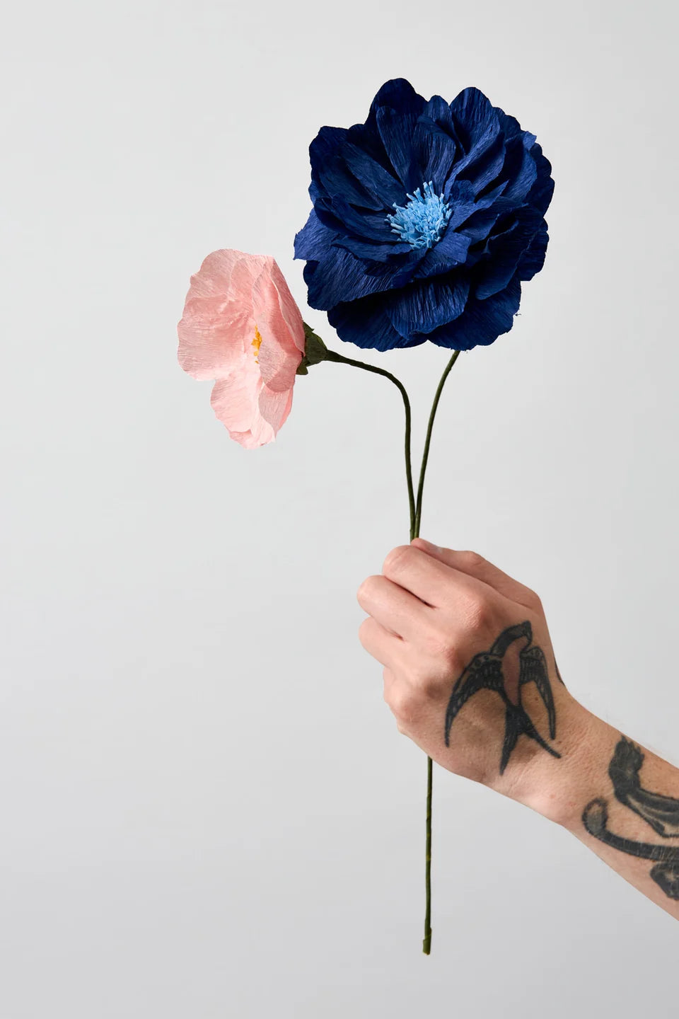 STUDIO ABOUT - PAPER FLOWER, ORIENTAL POPPY, BLUE