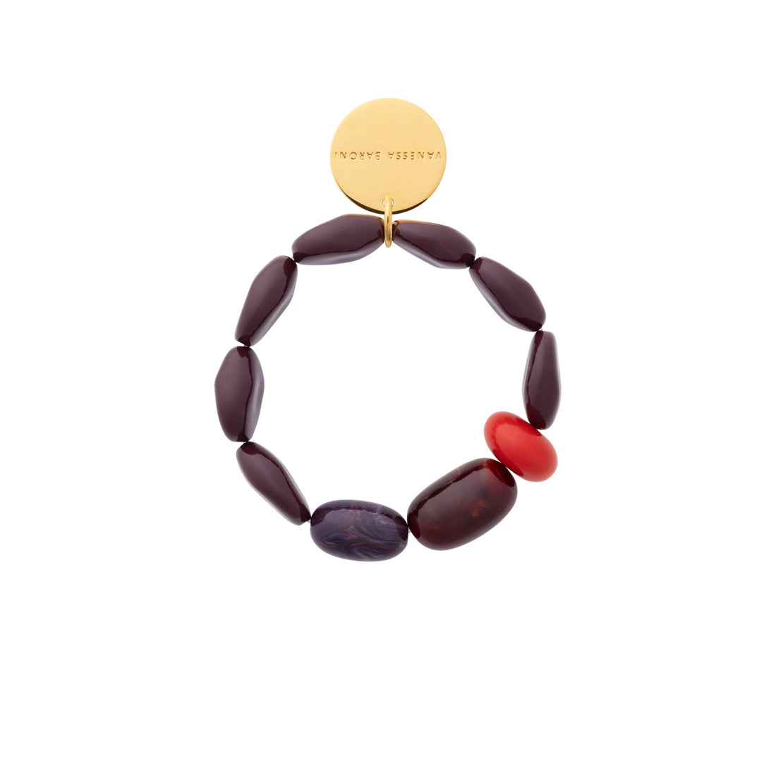 Vanessa Baroni - Unique Flex Bracelet, VB2604AUB, aubergine