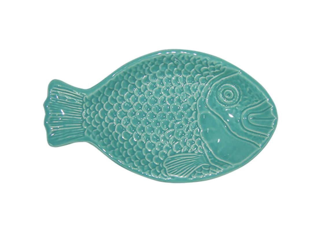 VISTAPORTUGUESE - Teller &quot;Fish Relief Turquoise&quot;