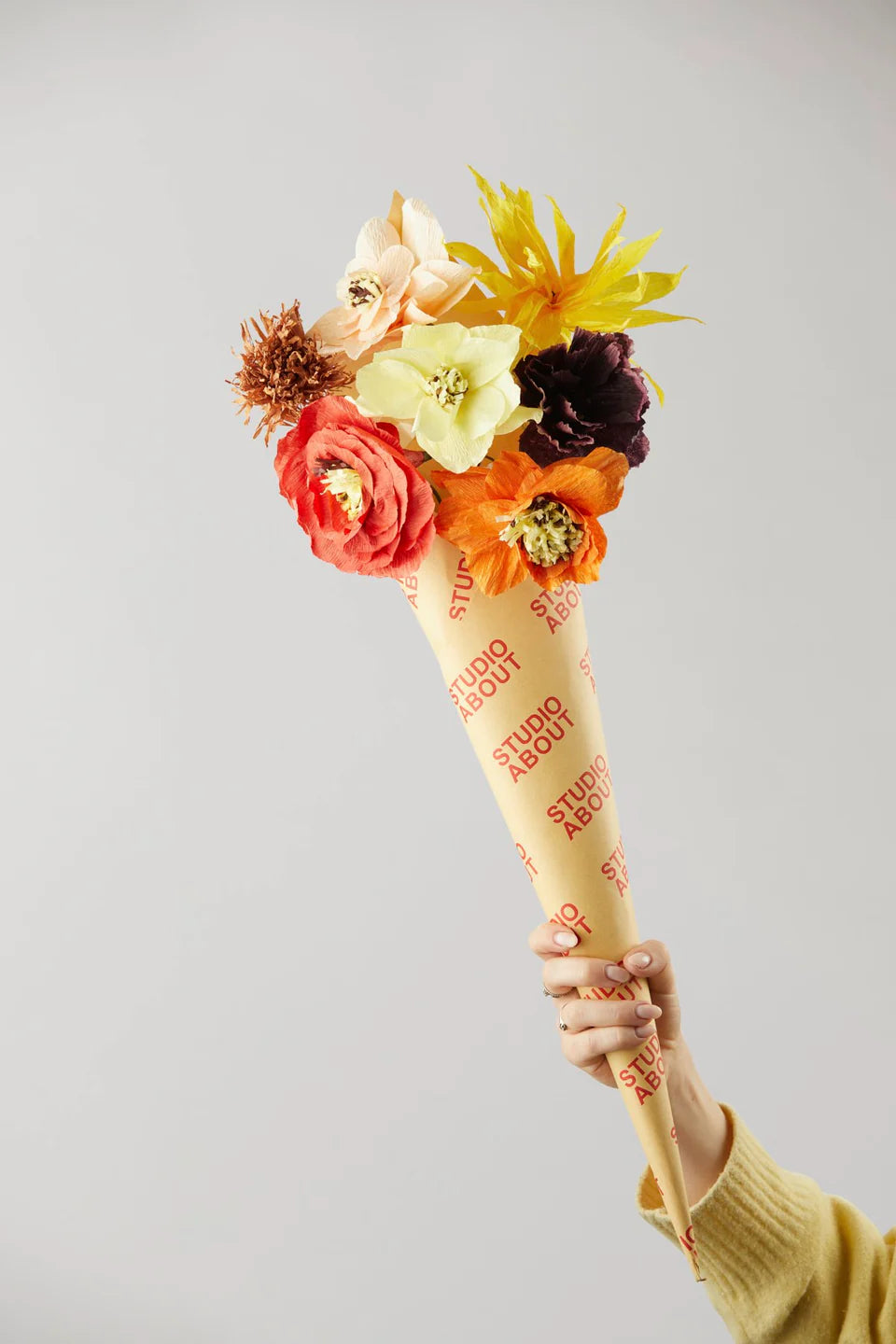 STUDIO ABOUT - PAPER FLOWER BOUQUET, 7 PCS, GOOD LUCK7