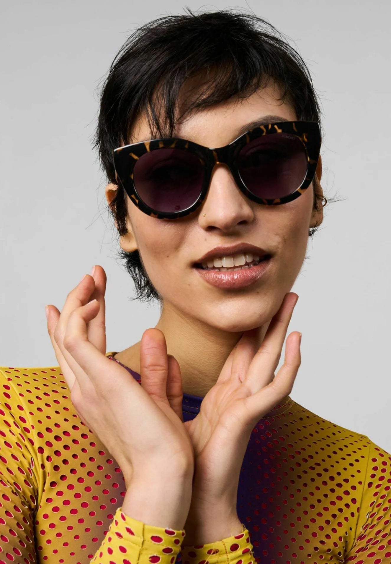 KOMONO - Sonnenbrille Louise, Dark Tortoise