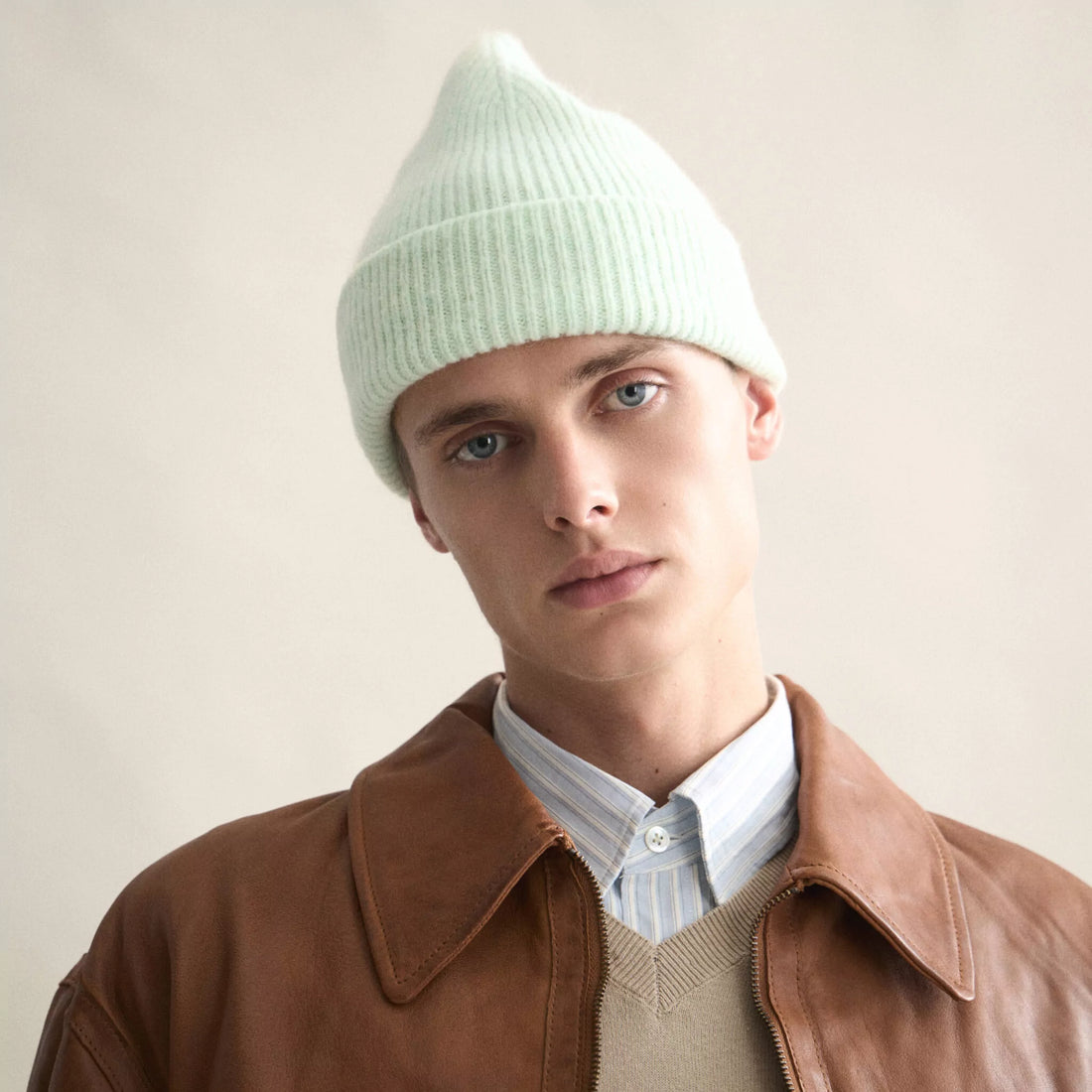 Le Bonnet - Strickmütze &quot;Beanie&quot; Soft Mint