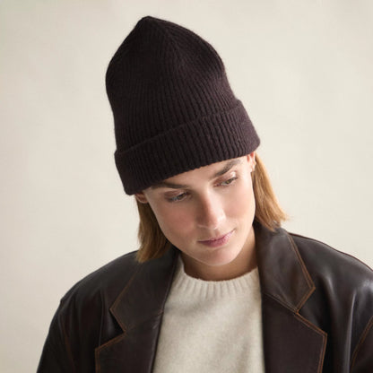 Le Bonnet - Strickmütze &quot;Beanie&quot; Espresso