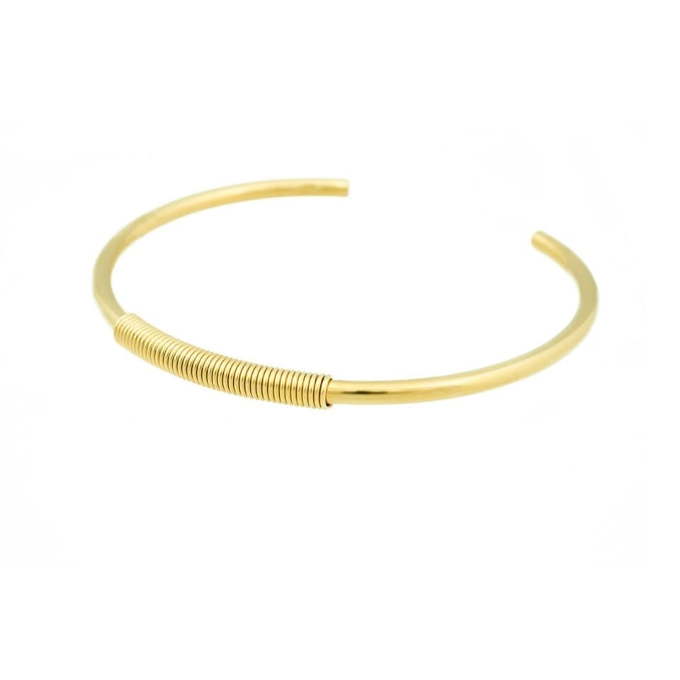 Bandhu - Spiral Bracelet gold plated