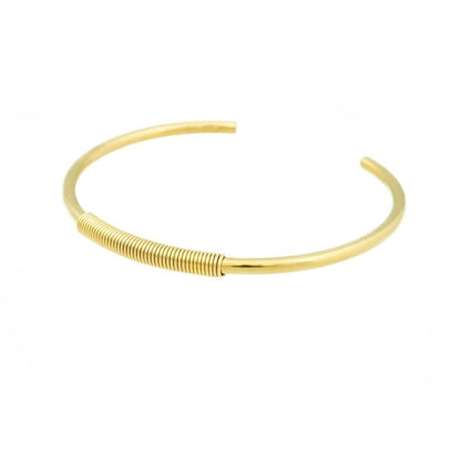 Bandhu - Spiral Bracelet gold plated