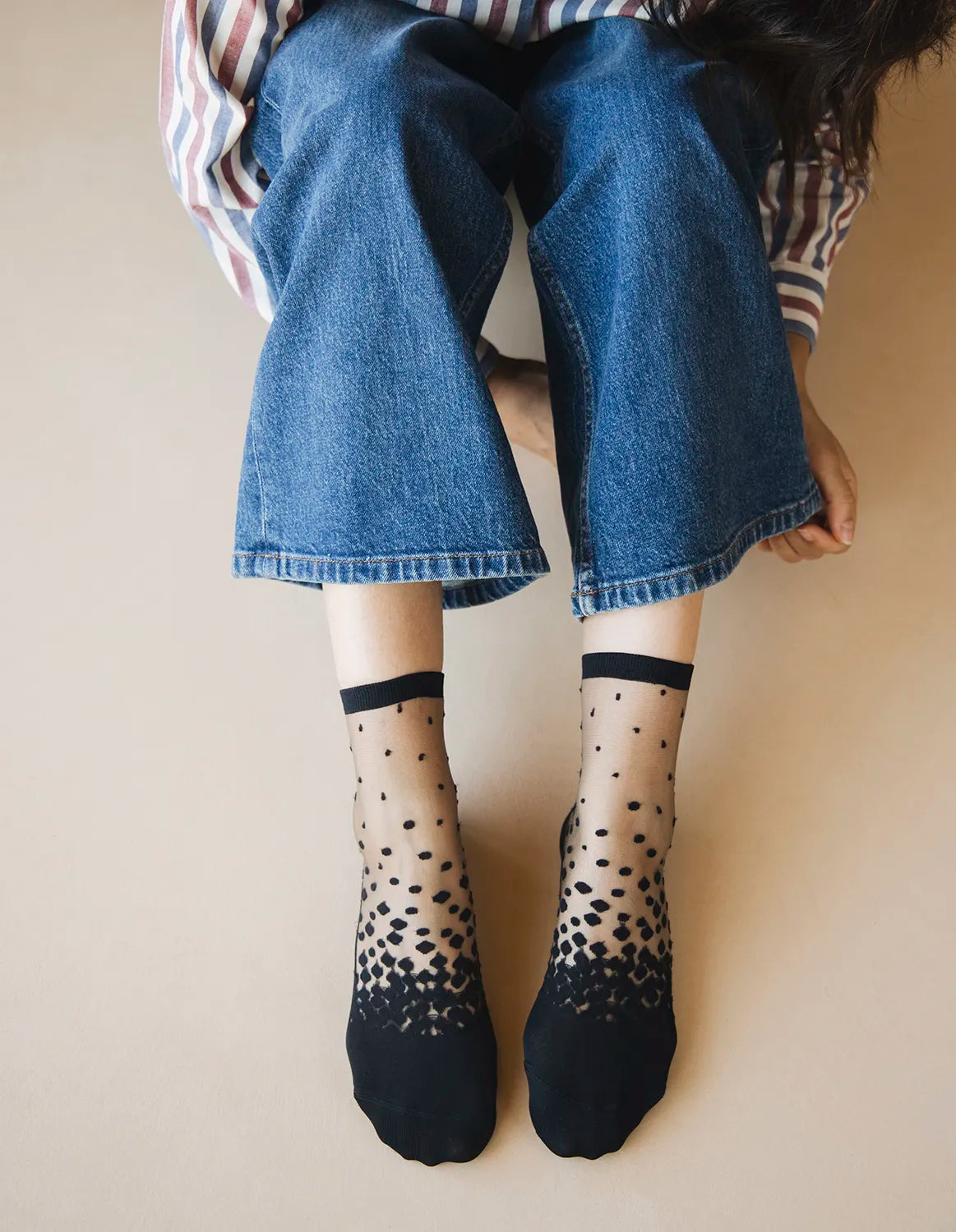St Eustache - Socken, 1CHNAKBK3941, Nakameguro Black 39-41