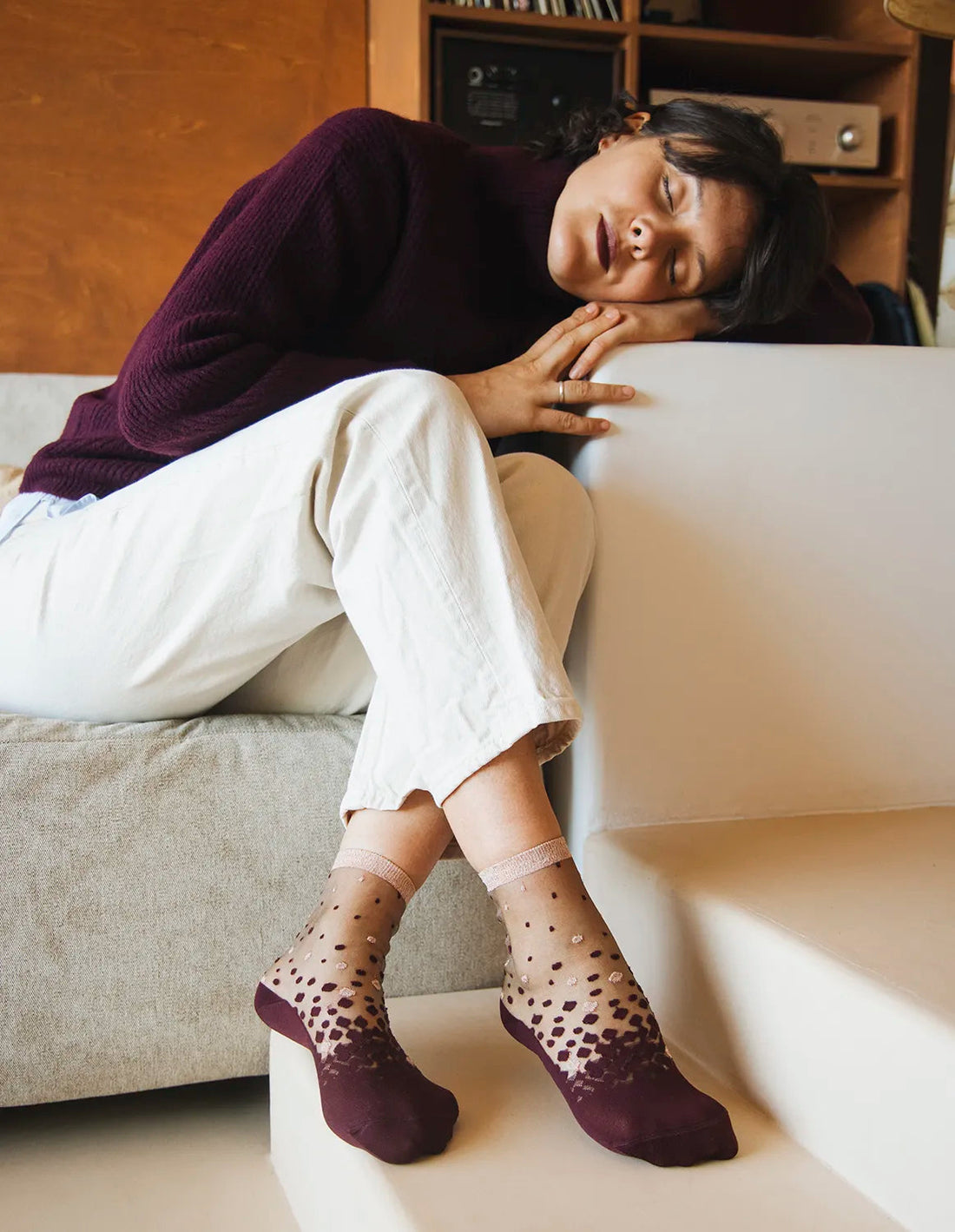 St Eustache - Socken, 1CHNAKBX3638, Nakameguro Bordeaux 36-38