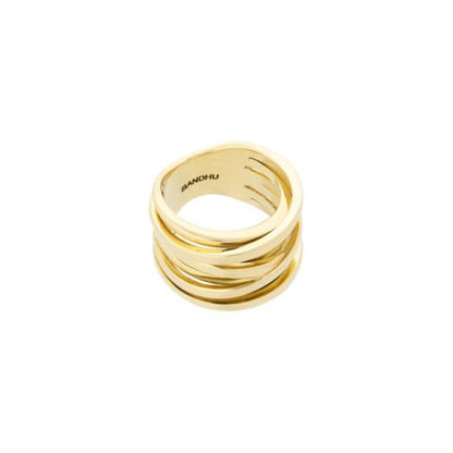 BANDHU - Ring &quot;Coil&quot; Gold C1