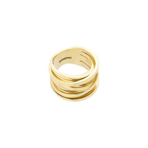 BANDHU - Ring &quot;Coil&quot; Gold C3