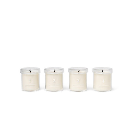 FERM LIVING - Adventskerzen &quot;Scented&quot; 4er Set White