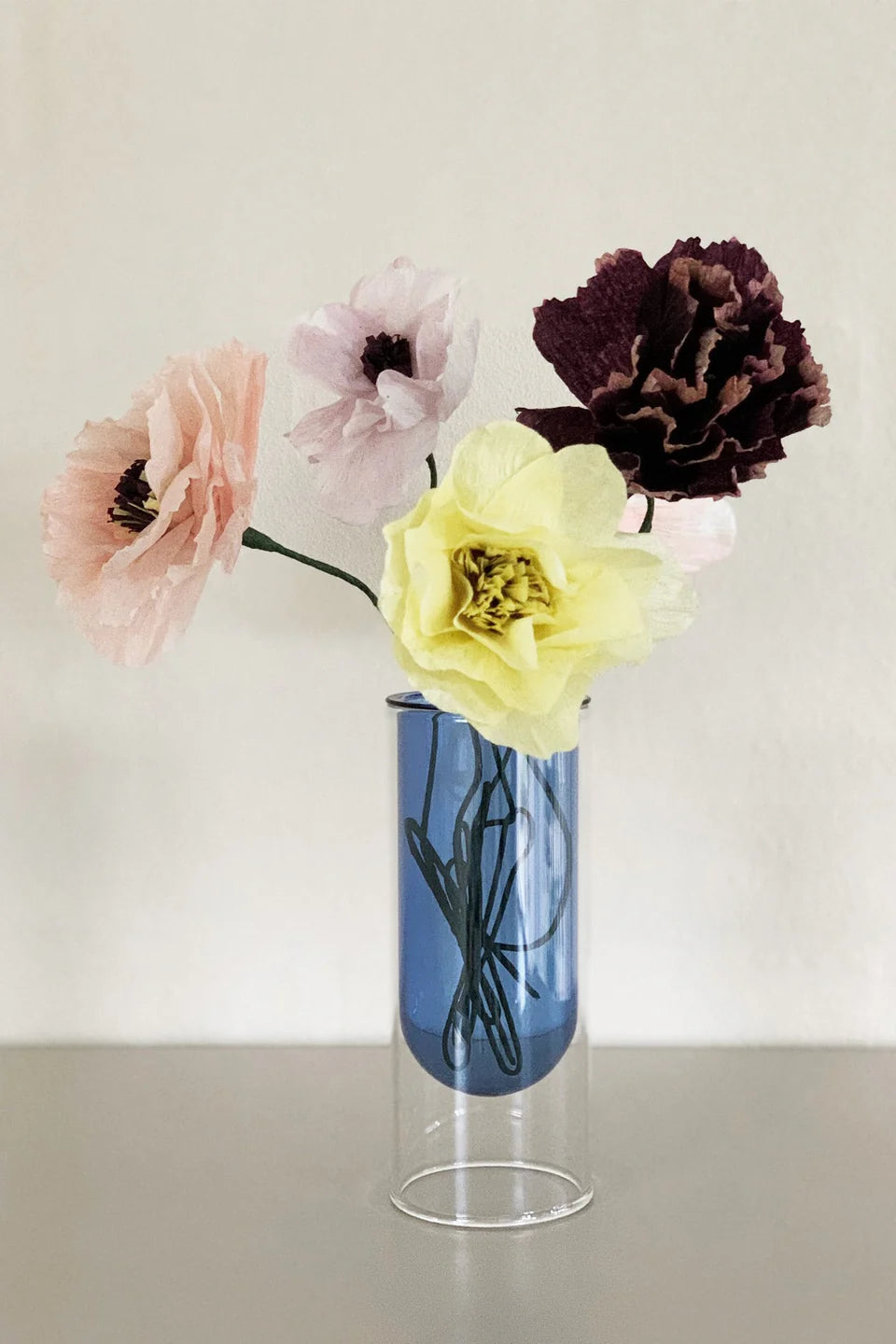STUDIO ABOUT - PAPER FLOWER, PEONY, AUBERGINE, 120420A