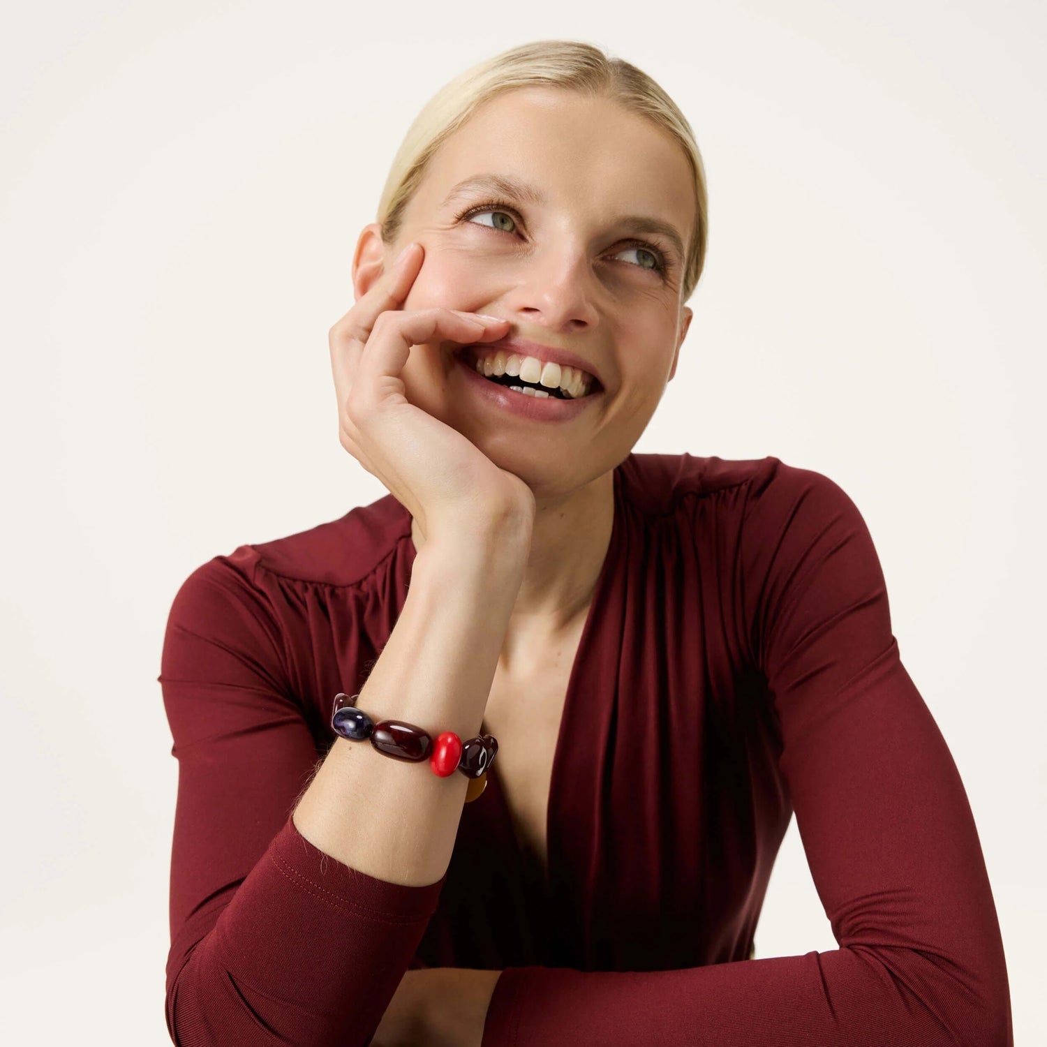 Vanessa Baroni - Unique Flex Bracelet, VB2604AUB, aubergine