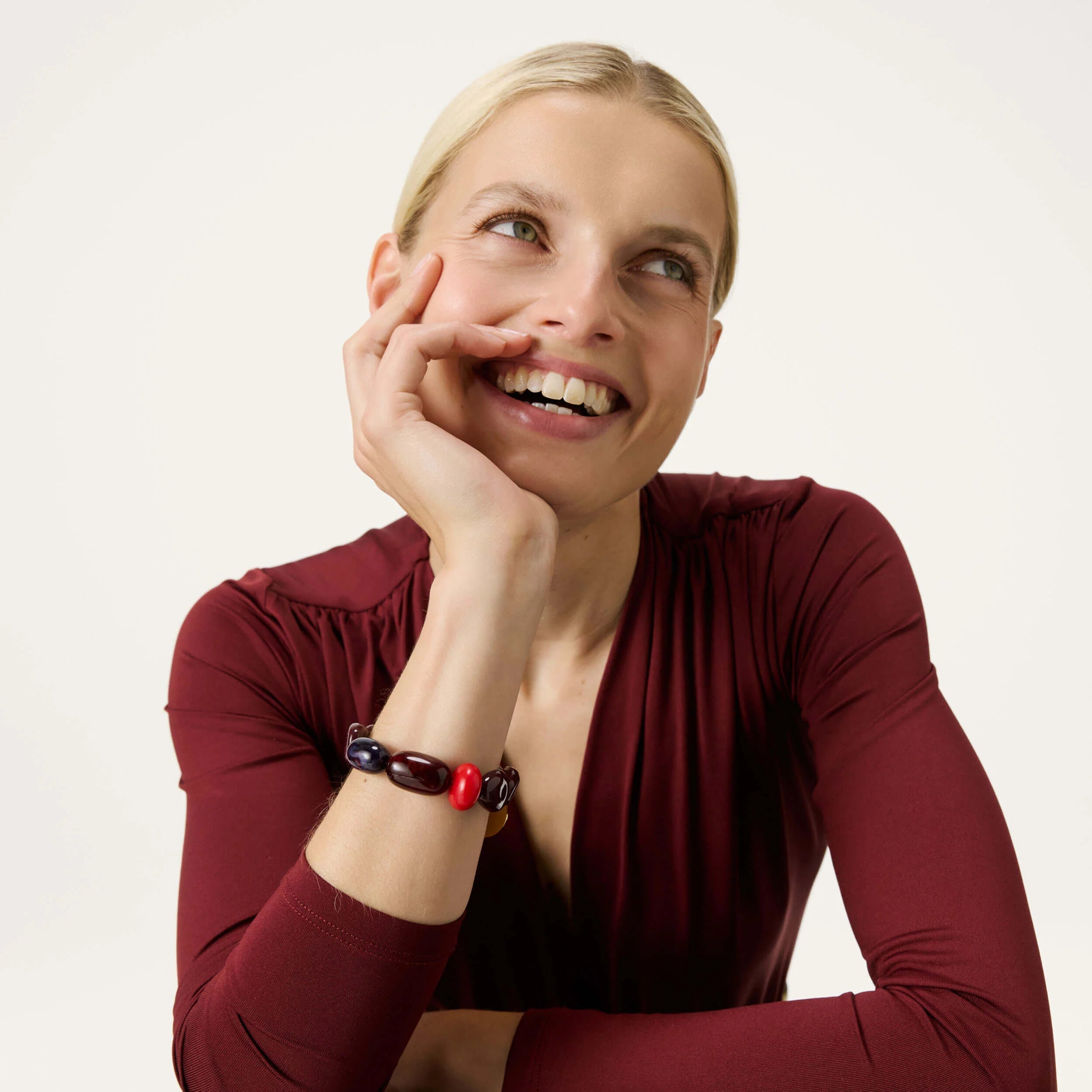 Vanessa Baroni - Unique Flex Bracelet, VB2604AUB, aubergine