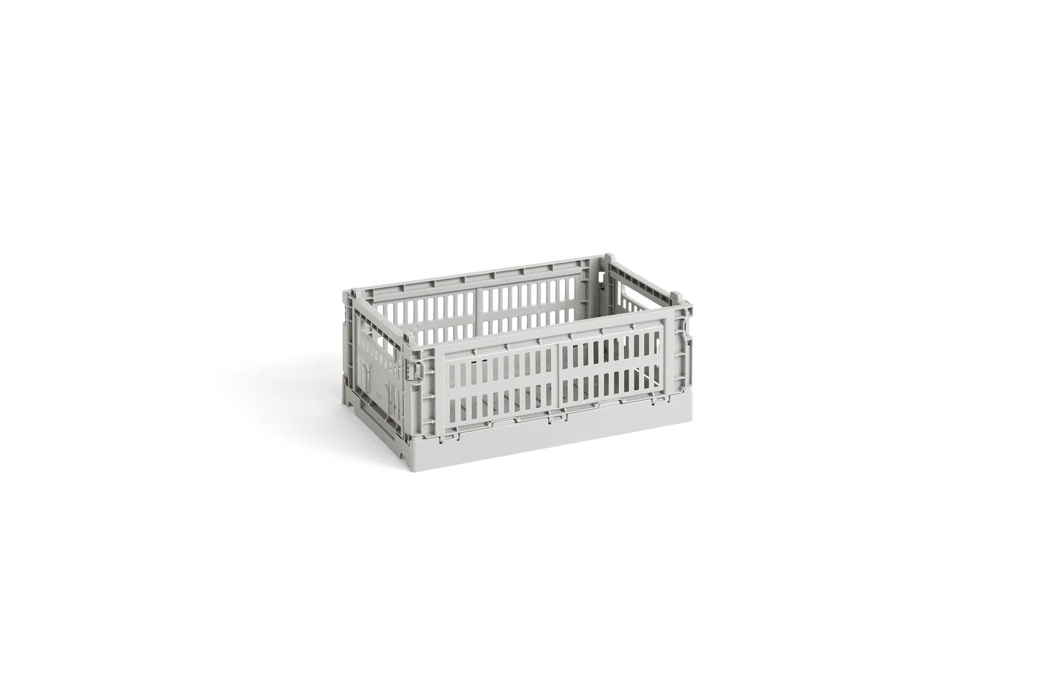 HAY - 2er Set Stapelkiste &quot;Colour Crate&quot; 8cm Light Grey