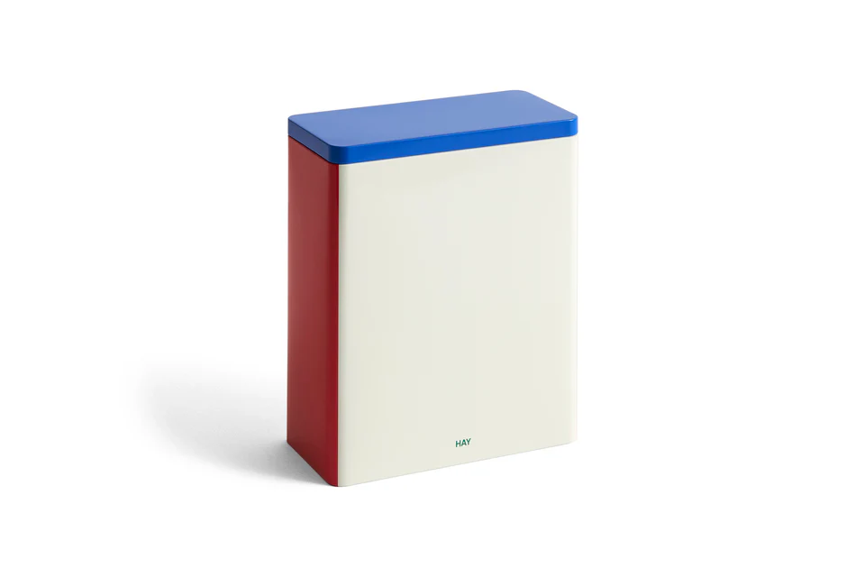 HAY - Vorratsdose 12,5cm, Blau/Off-white/Rot