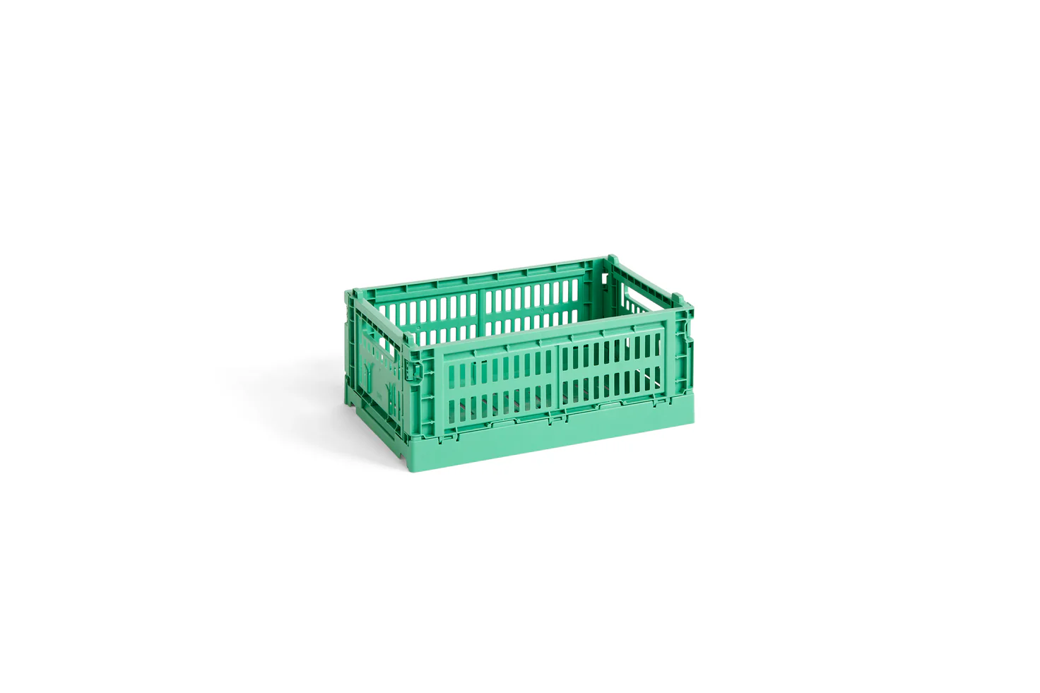 HAY - 2er Set Stapelkiste &quot;Colour Crate&quot; 8cm Dark Mint