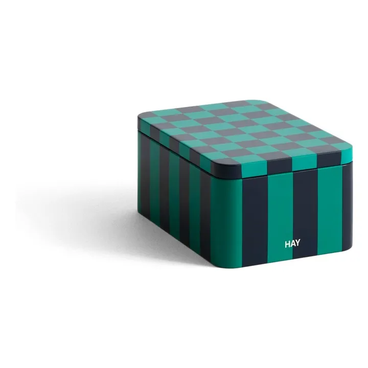 HAY - Tin Container Small, Green and off-white