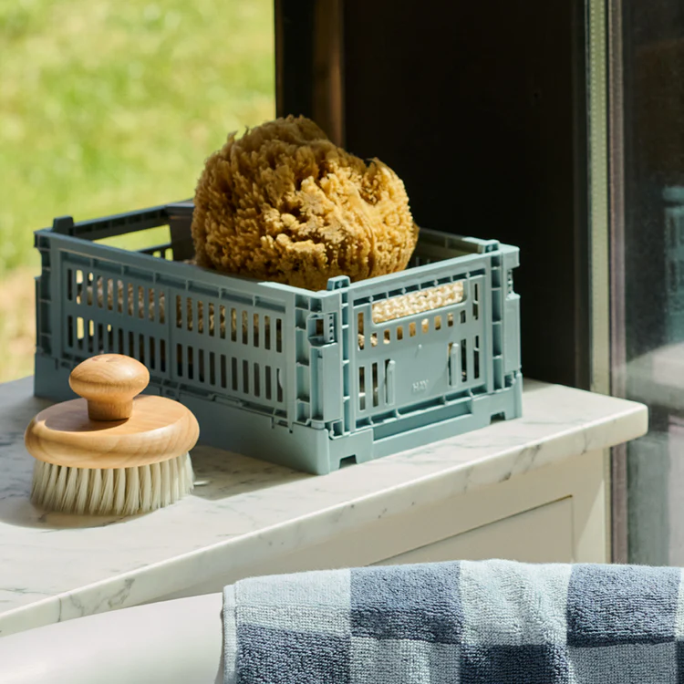 HAY - HAY Colour Crate Mini Set of 2, Soft blue